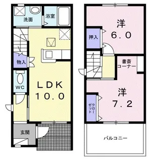 エスポワール【1階】の間取り