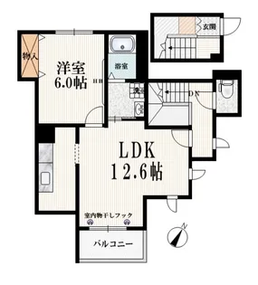 クレアール江原III【2階】の間取り
