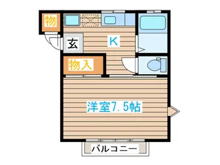 コ-ポツル【2階】の間取り