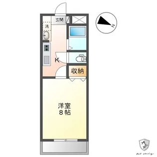 グローリアスM・A・K【1階】の間取り