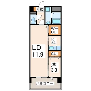 アネックス小峯【6階】の間取り