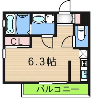 シャーナイン岸里【3階】の間取り