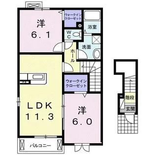 ファインステート【2階】の間取り