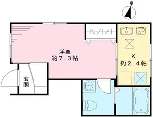コンフォール キザキ【1階】の間取り