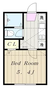 メゾン・ド・ヴェール【1階】の間取り