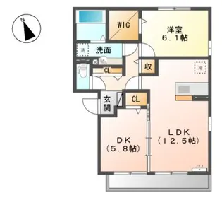 マリールタウンIII A棟【2階】の間取り