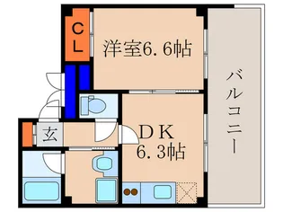 JR桃山駅南3【4階】の間取り