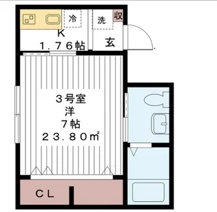 千葉県鎌ヶ谷市馬込沢【アパート】の間取り