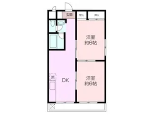 アパートメントマコト【4階】の間取り