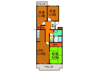 Cherry Blossom Kori【1階】の間取り