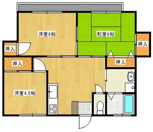 ハイランドくれも【1階】の間取り