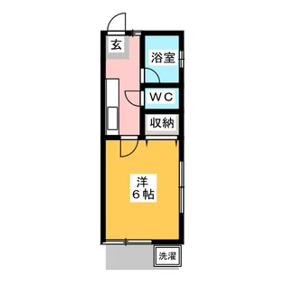 コーポ佐々木【1階】の間取り