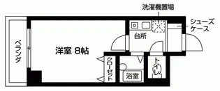 ジュネス二条【2階】の間取り