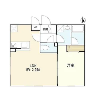 ウェルスクエアイズム三軒茶屋SOUTH【2階】の間取り