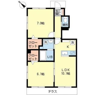 シャリテ国分寺【1階】の間取り