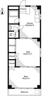 第1レアヒビル【3階】の間取り