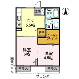 ハイツミニョン【1階】の間取り