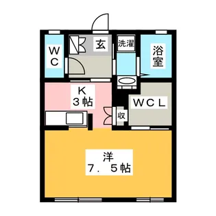 アフロディーナ【1階】の間取り