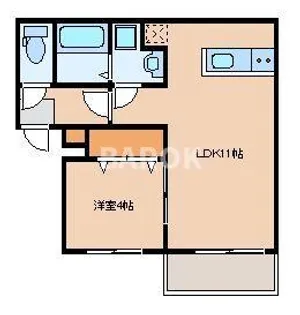 リテラ大楠【3階】の間取り