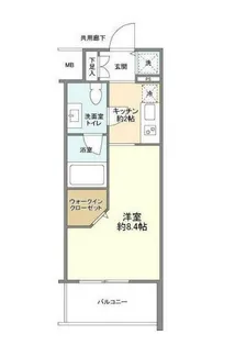 アーバンファースト神楽坂【4階】の間取り