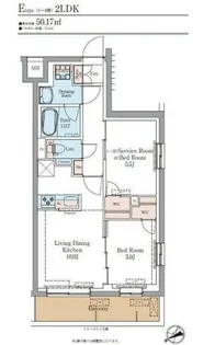 LUMINOUSつつじヶ丘【2階】の間取り