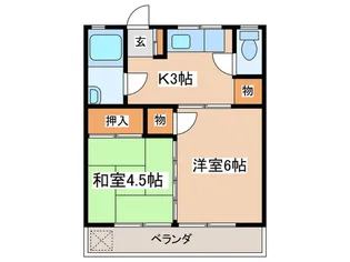 コーポ小林【2階】の間取り