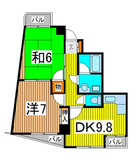 新田第9ビル【2階】の間取り