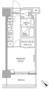 ザ・パークハビオ月島フロント【8階】の間取り