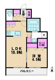 プロムナード浦和【2階】の間取り