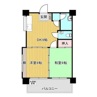 シャトレ崎【5階】の間取り