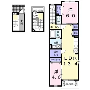 スカイレオ【3階】の間取り
