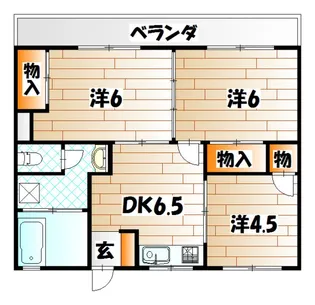 e-lux小芝【3階】の間取り