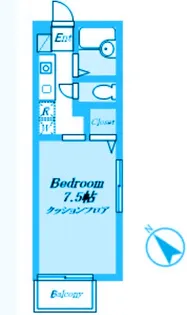 サンライン・ダイキュウB棟【2階】の間取り