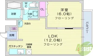 ドリームハイツエトワール2【1階】の間取り
