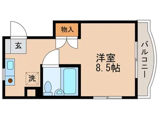 ソシオ国立【3階】の間取り