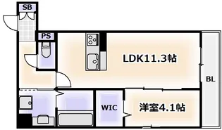 タカゼン文の里【3階】の間取り