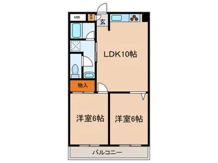 ロイヤルガーデン【3階】の間取り