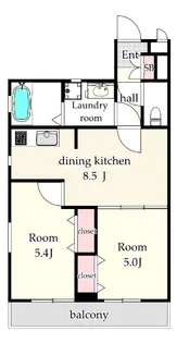 フォレストメゾンアイリス【2階】の間取り