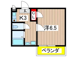 ベルコ-トエザワ【3階】の間取り