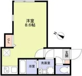 ティーグル矢口渡【2階】の間取り