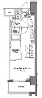 ヴェール・クレール大崎【7階】の間取り