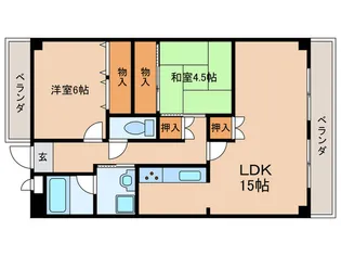 エリセオびわ湖【7階】の間取り