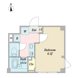 与野本町プラザB【1階】の間取り