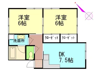 パルティール【1階】の間取り