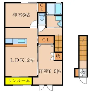 グリーンヒルズ II番館【2階】の間取り