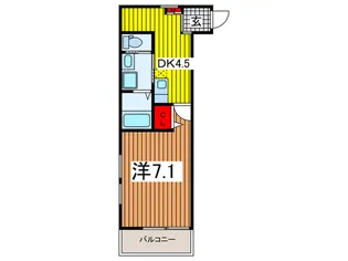 フォルトゥーナS【2階】の間取り
