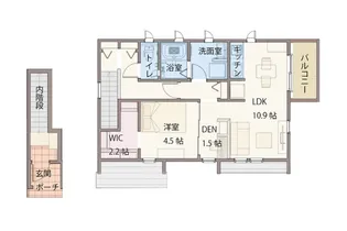 千代町小路レジデンスA【2階】の間取り