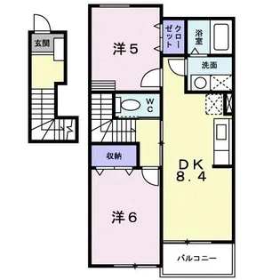 アレーナII【2階】の間取り