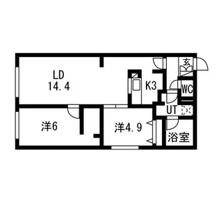 SORANO麻生【1階】の間取り