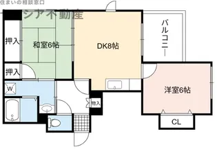 堤之ビル【8階】の間取り